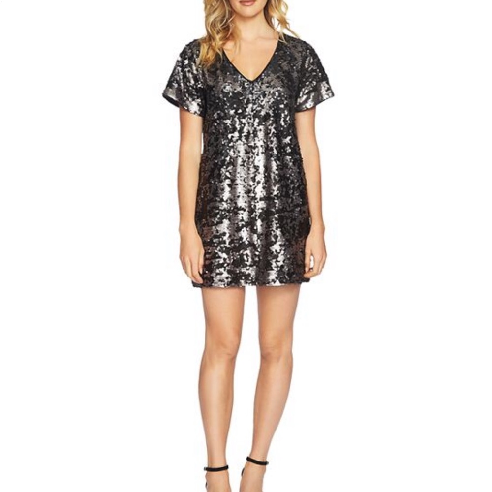 1. State sequin shift dress sz S